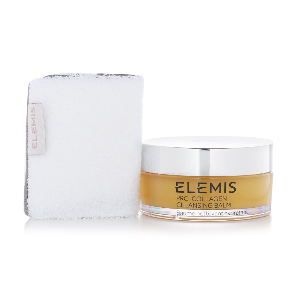 Elemis Pro-Collagen Cleansing Balm Hydrating Makeup Cleanser Pro Collagen Oil Remover Milk Rose Cloth