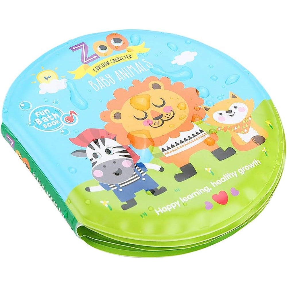 Zoo Animals Baby Bath Book Infants Toddlers Kids Gift Swimming Toy Educational English Exercise Language Waterproof