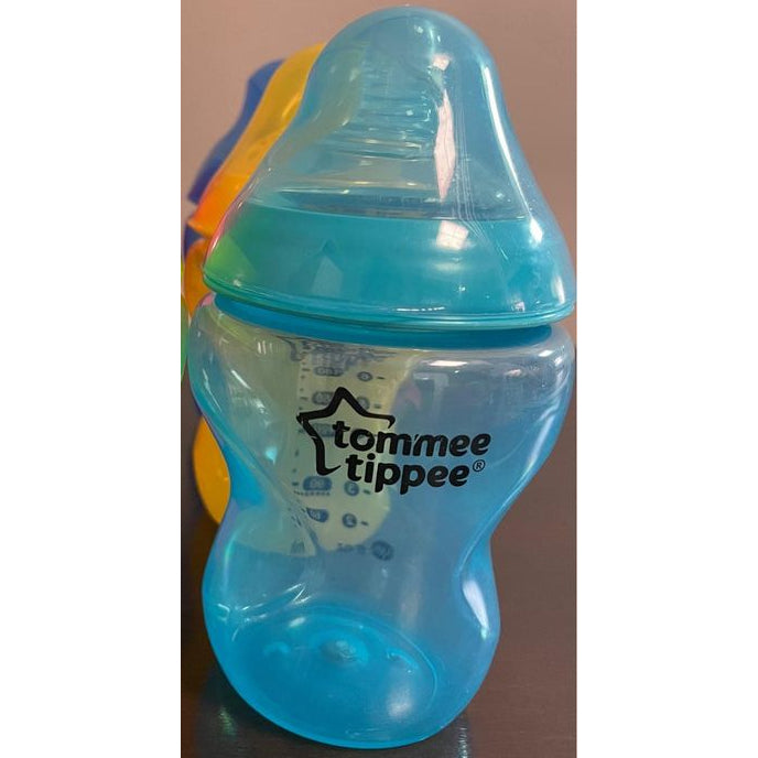 Tommee Tippee Closer to Nature Natural Start Colour Baby Bottle BPA Pack Milk Clear Bottles Set Gift