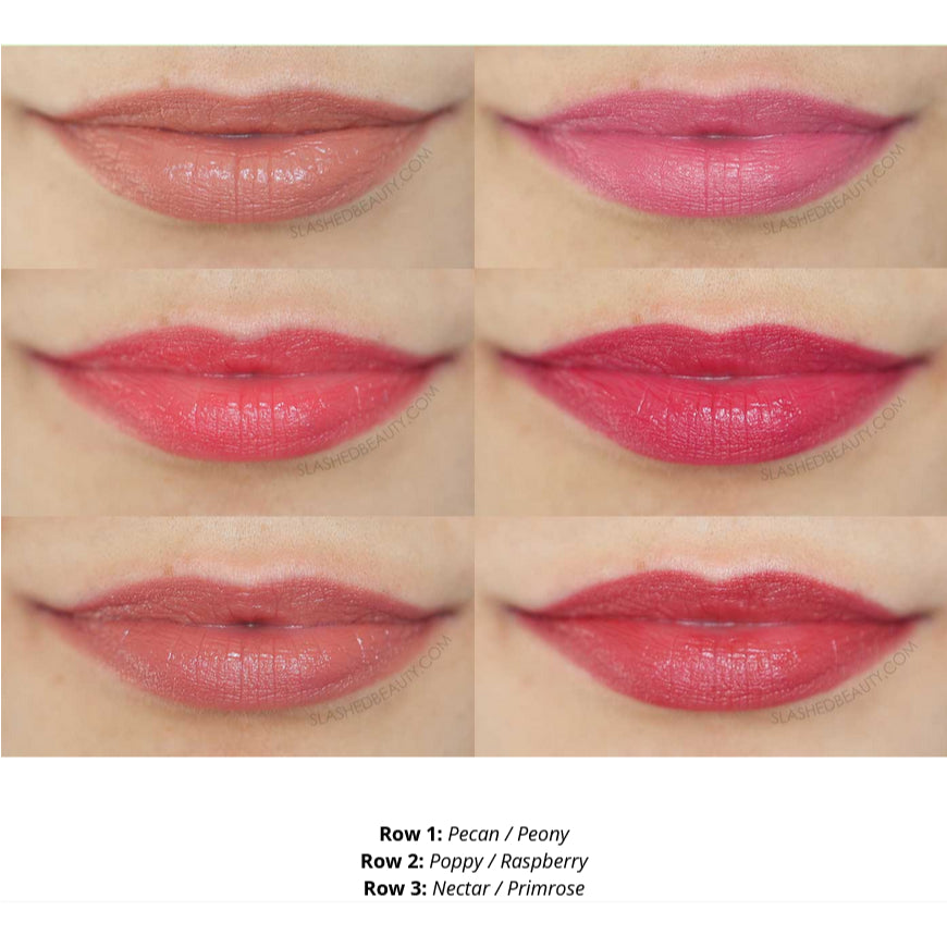 Pixi Naturelle Lip Lipstick Pecan Nectar Primrose Brown Nude Pink Red Matte