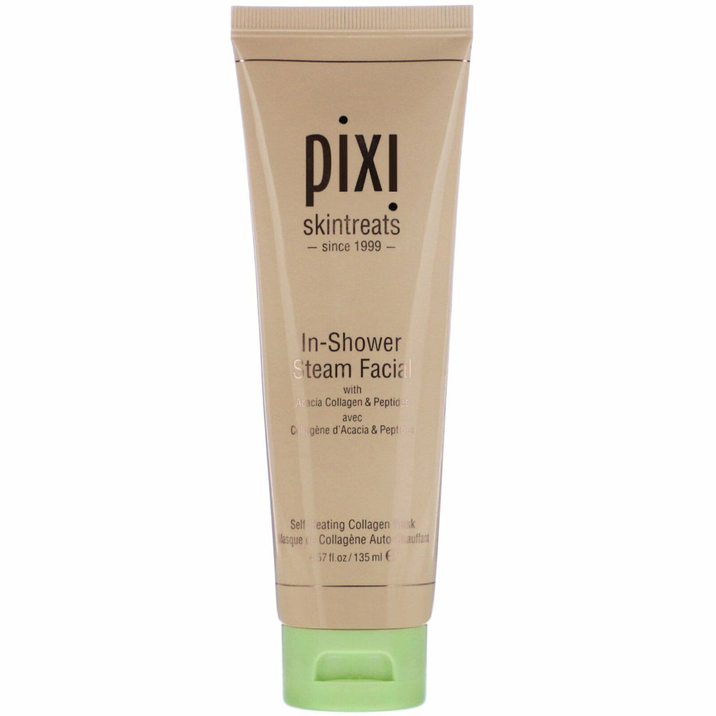Pixi In-Shower Steam Facial Self-Heating Cleansing Mask Bath Treatment Self Heating In Shower Pores Collagen Cleanser