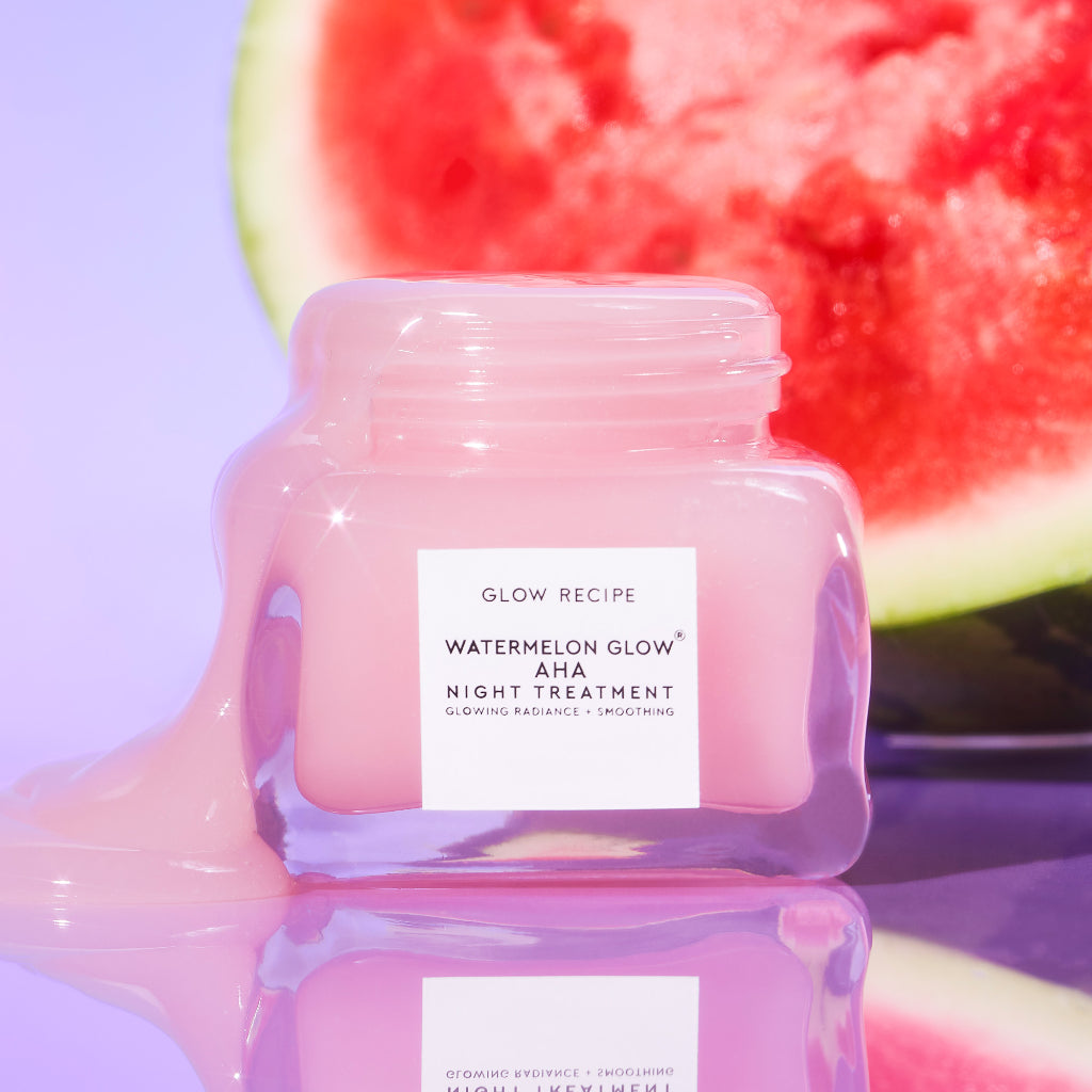 Glow Recipe Watermelon Glow AHA Night Treatment Moisturiser Overnight Sleeping Mask Mini Travel AHA Acid Niacinamide