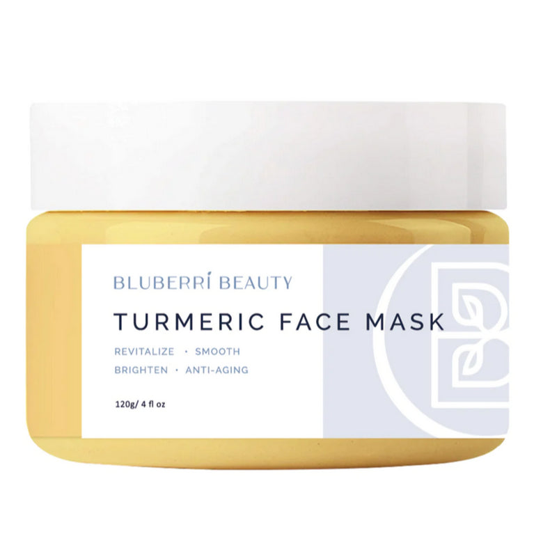 BluBerri Beauty Turmeric Face Mask Pack Rosacea Acne Eczema Soothing Wash Rinse