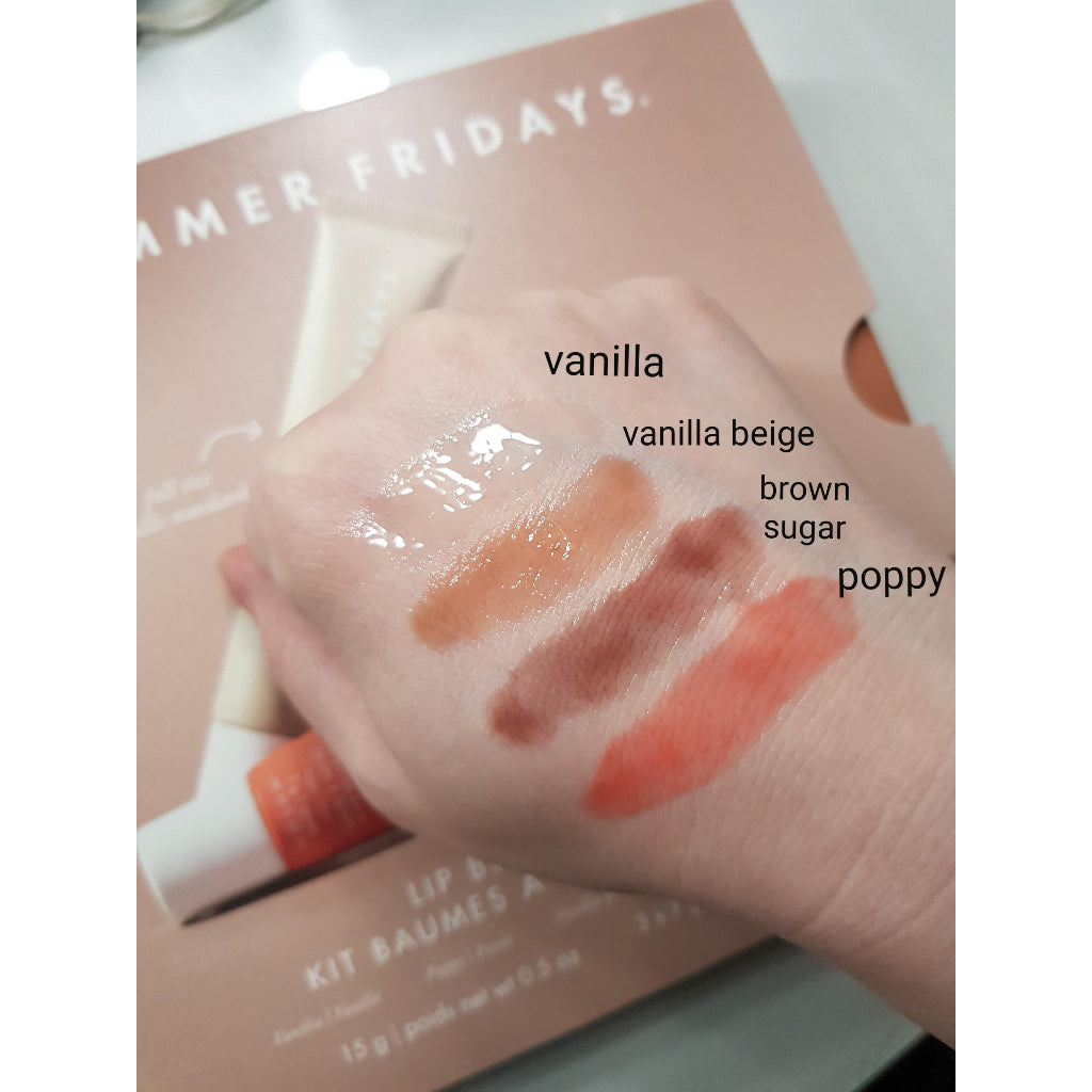 Summer Fridays Lip Butter Balm Gloss Tint Mask Vegan Night Sleeping Brown Pink Cherry Cocoa Coffee Vanilla Beige Mint