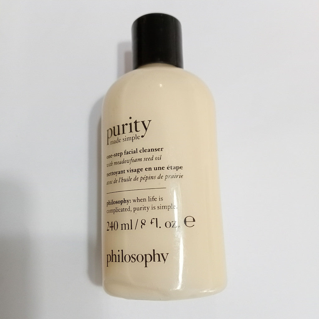 Philosophy Purity Made Simple One Step Facial Cleanser Meadowfoam Seed Oil 240ml 472ml Gentle Sensitive