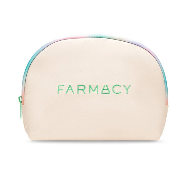 Farmacy Beauty The Glow To Go Pouch Makeup Cosmetics Gift Toiletries Polyester Bag Travel Organizer Beauty Case Zipper