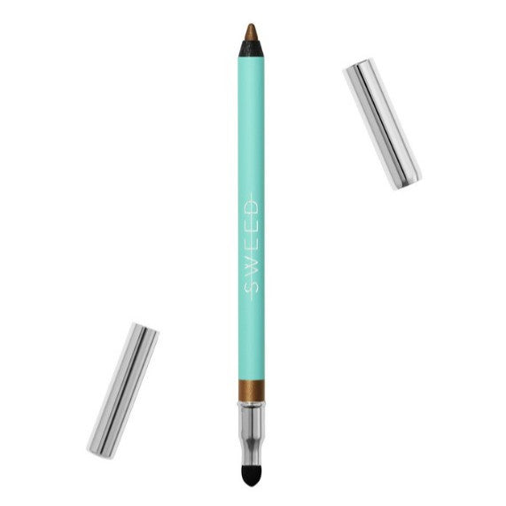 Sweed Satin Eyeliner Silver Eye Liner Shimmer Cool Pencil Pen Crayon Dual Waterproof Sparkling Metallic Gel Brown Bronze