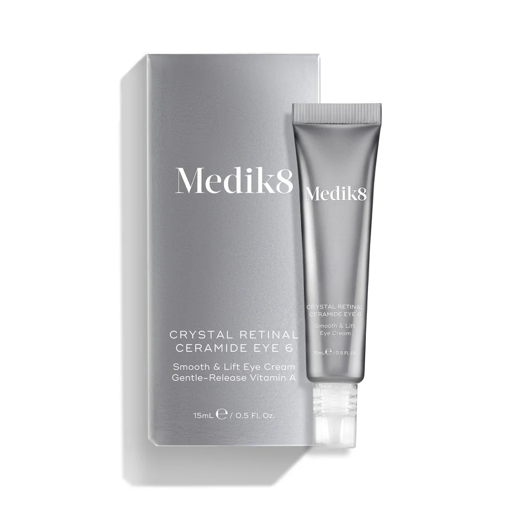 Medik8 Crystal Retinal Ceramide Eye 6 Night Treatment Overnight Retinal Lifting Vitamin A Cream Brightening Dark Winkles