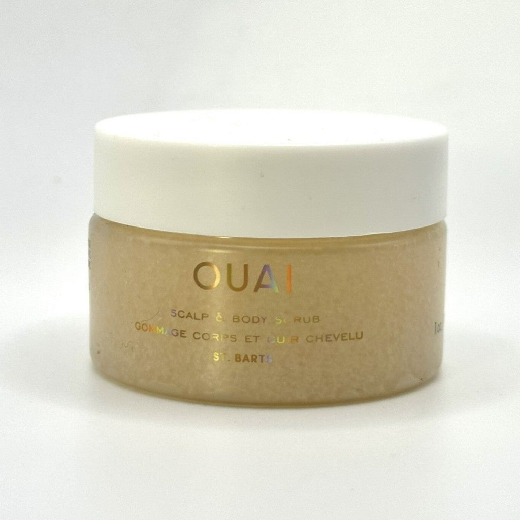 OUAI Scalp Body Scrub Sugar Coconut Oil Exfoliating Dry Moisturising Barts Melrose Aloe Vitamin C Detox Hair Softening