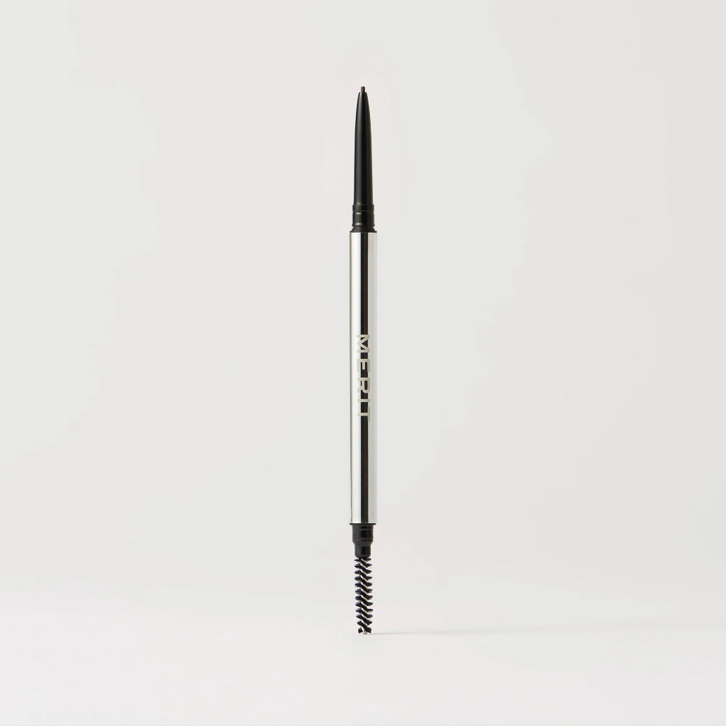 MERIT Brow 1990 Sheer Gel Pencil Fine Eyebrow Brows Microfine Brown Black Warm Vitamin E Brush Volumizing Hold Natural