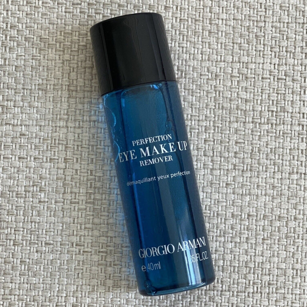 Giorgio Armani Perfection Eye Makeup Waterproof Mascara Remover Travel Mini Gentle Bi-Phase Sensitive Cleanser Soothing