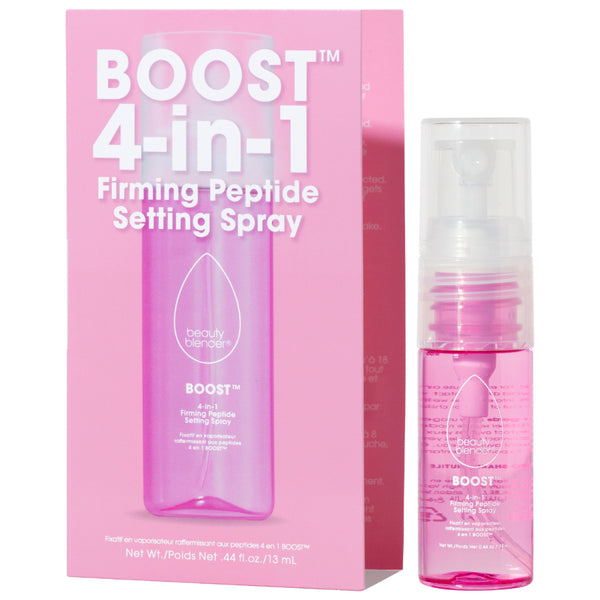 Beautyblender Boost 4-in-1 Firming Peptide 18-Hour Setting Spray Makeup Fixing Travel Mini Blurring Pores Mist Lines