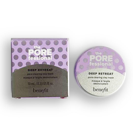 Benefit POREfessional Deep Retreat Clay Mask Oil Gentle Exfoliating Travel Pores Cleanser Matte Dry Clarifying Detox