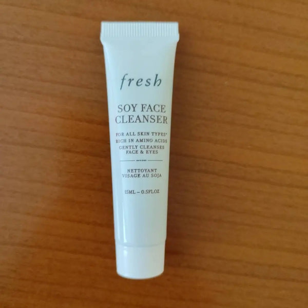 Fresh Soy Face Cleanser Gel Remover Gentle Sensitive Calming Cucumber Soothing Pores Aloe Acid Redness Travel Sample
