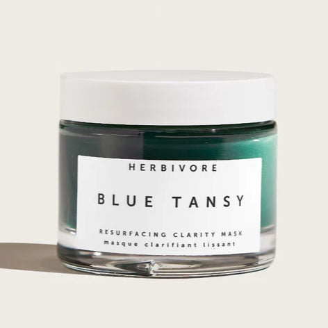 Herbivore Blue Tansy Resurfacing Clarity Mask Natural Gentle Oil Enzymes Exfoliator Pores Sensitive Blemishes Aloe