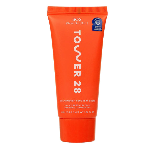 Tower 28 SOS Daily Barrier Recovery Cream Facial Moisturiser Ceramide Hyaluronic Sensitive Soothing Treatment Redness