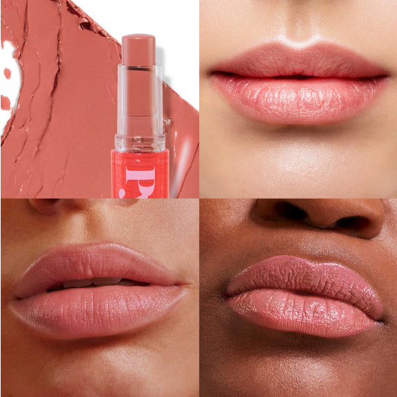 PYT Beauty So Extra Tinted Lip Balm Tint Stain Treatment Moisturiser Smooth Satin Pink Nude Rose Neutral Beige Oil