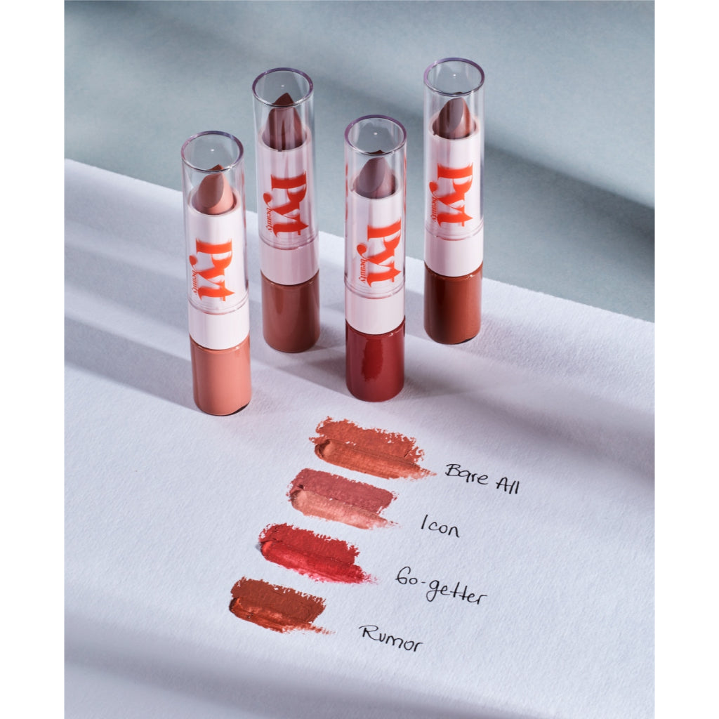 PYT Beauty Friends With Benefits Lip Duo Gloss Lipstick Butter Oil Vitamin E Moisturiser Tint Stain