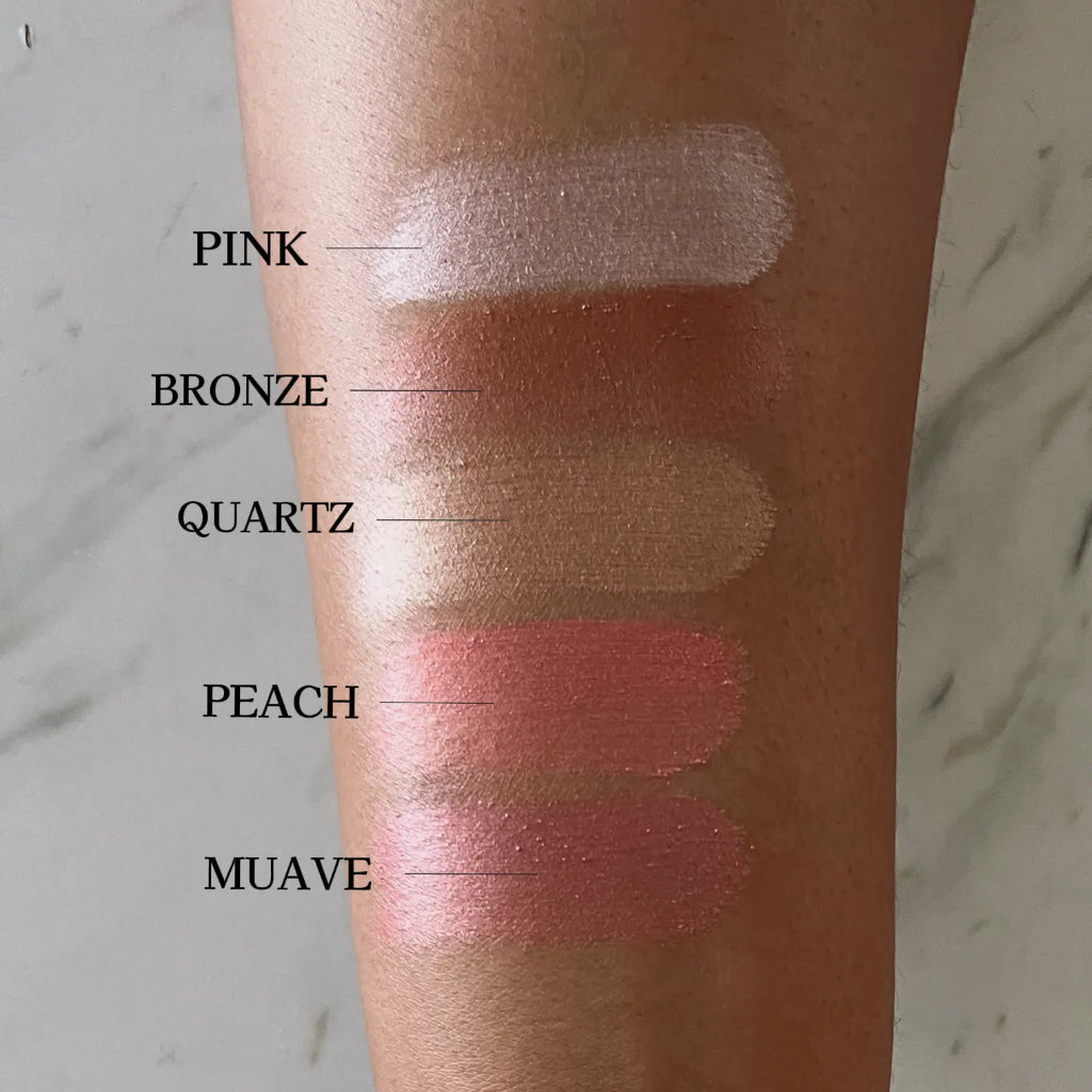 Saie Glow Sculpt Multi-Use Cream Highlighting Blush Bronzer Contour Bronze Mauve Pink Peach Warm Highlighter