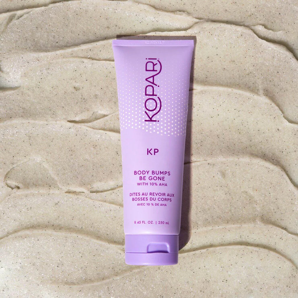 Kopari KP Body Bumps Be Gone 10% AHA Exfoliator Scrub Keratosis Sand Skin Jojoba Oil