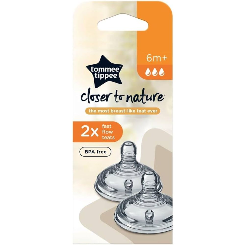 Tommee Tippee Closer to Nature Milk Bottle Replacement Parts Nipple Ring Cap Slow Flow Accessories Teat Teats Nipples