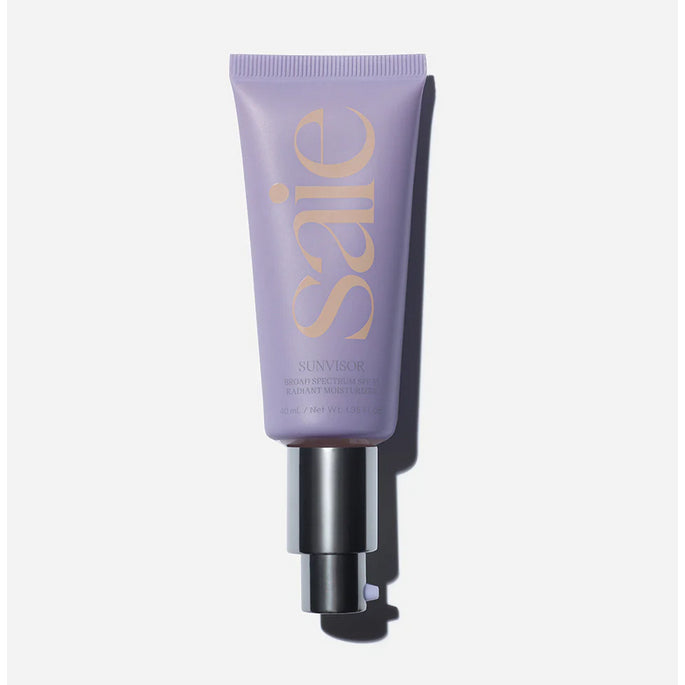 Saie Sunvisor Serum Day Moisturiser SPF 35 Sunscreen Vitamin Hyaluronic Aloe Foundation Base Beige Light Fair Sheer Gold