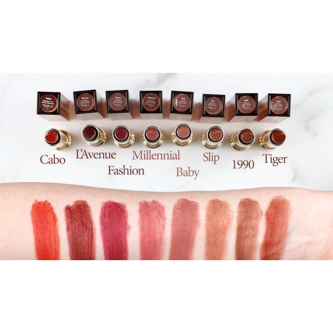 MERIT Signature Lip Lightweight Lipstick Sheer Satin Oil Vitamin Tint Stain Brown Berry Pink Red Matte Moisturiser