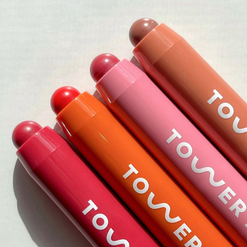 Tower 28 JuiceBalm Tinted Lip Balm Butter Oil Vitamin Dewy Juicy Berry Sheer Nude Pink Coral Stain Tint