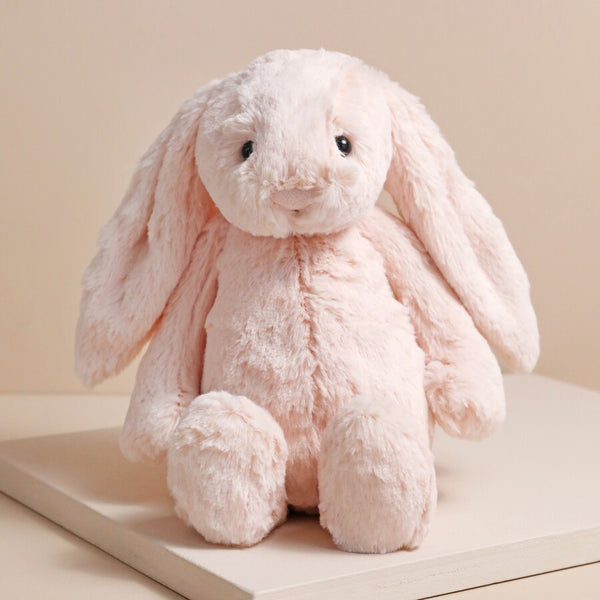 Jellycat Medium Bashful Blush Bunny Baby Rabbit Soft Plush Furry Fluffy Toy Stuffed Animal Pink Girl Gift