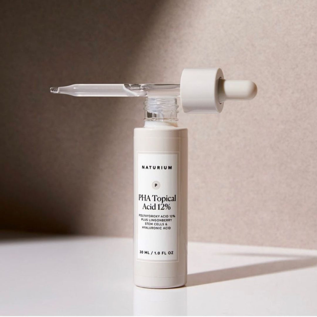 Naturium PHA Topical Acid 12% Serum Essence Hyaluronic Acid Brightening Smoothening Exfoliator