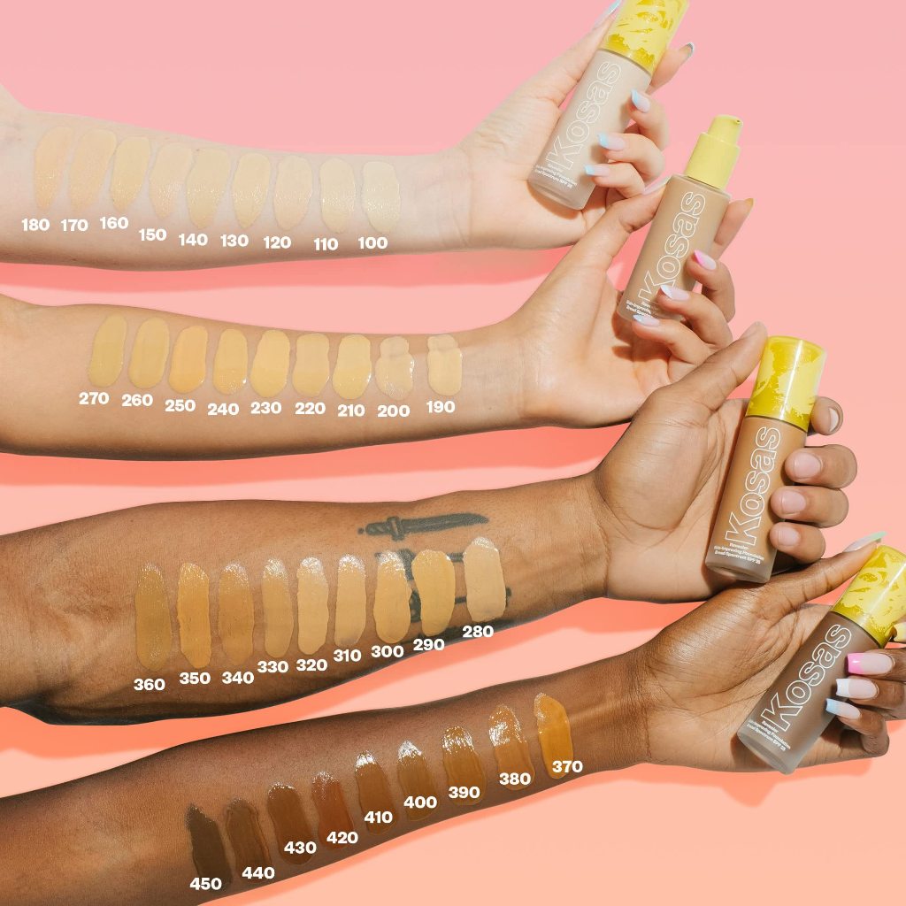 Kosas Revealer Skin-Improving Foundation SPF 25 Skin Improving Sunscreen Medium Pore Blurring Hyaluronic Niacinamide
