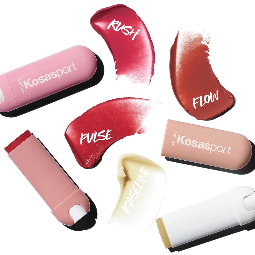 Kosas Kosasport LipFuel Lip Balm Hyaluronic Acid Tinted Tint Stain Gel Mint Pink Stick