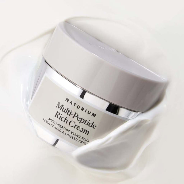 Naturium Multi-Peptide Rich Cream Moisturiser Lotion Treatment Ferulic Lines Wrinkles Sleeping Overnight Mask Firming