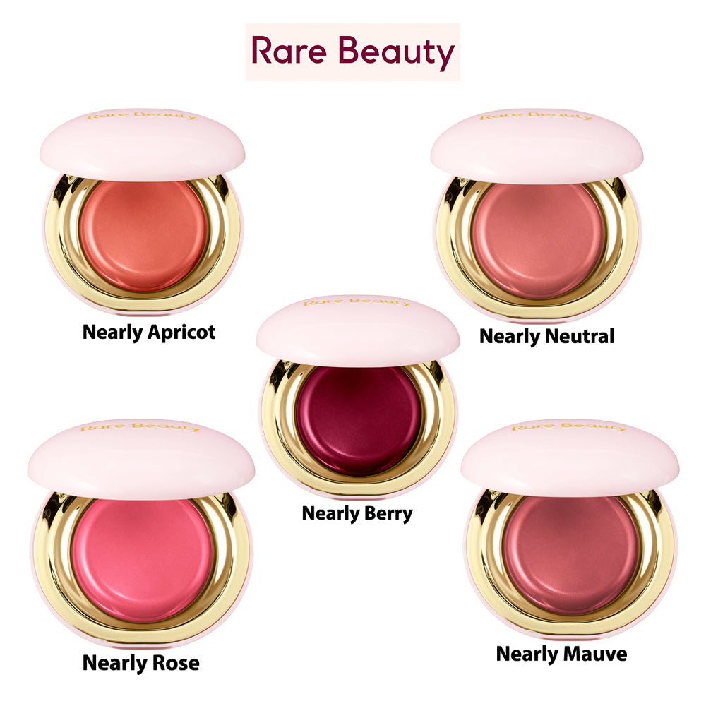 Rare Beauty Stay Vulnerable Melting Blush Cheek Liquid Cream Balm Coral Berry Pink Neutral Natural Flush Rose Peach