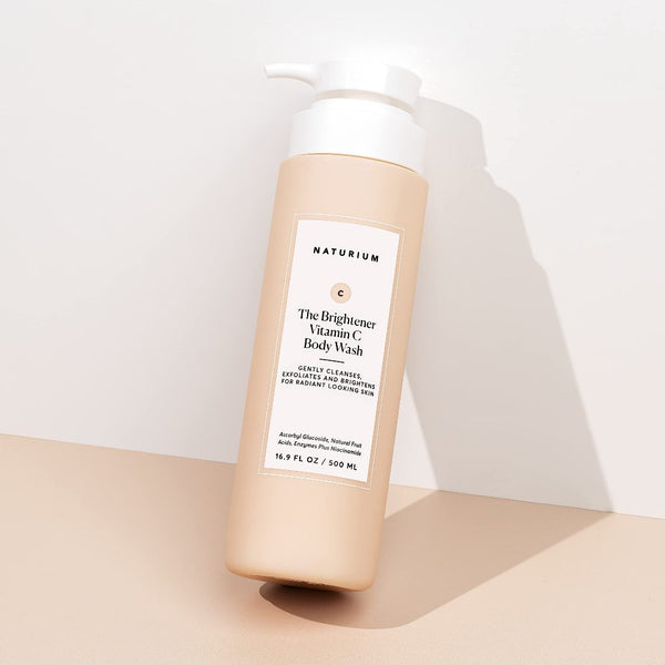 Naturium Brightener Vitamin C Brightening Body Wash Shower Gel Cream Acids Exfoliating