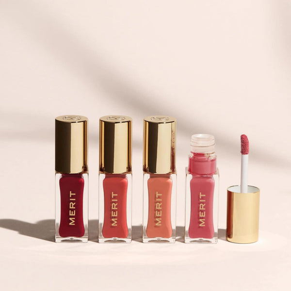 MERIT Shade Slick Tinted Lip Oil Gelee Tint Stain Jelly Gloss Plumper Sheer Moisturiser