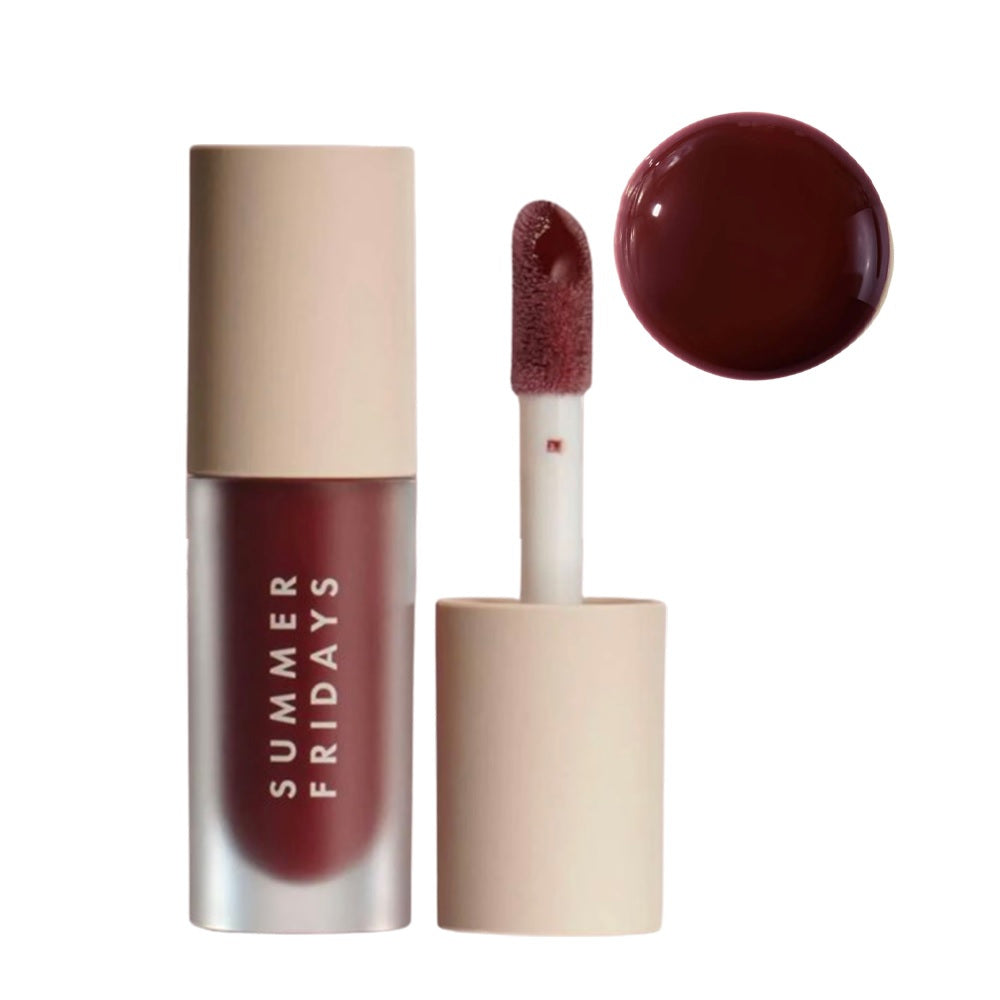 Summer Fridays Dream Lip Oil Tint Rosy Pink Sheer Brown Hydrating Treatment Plumping Gloss