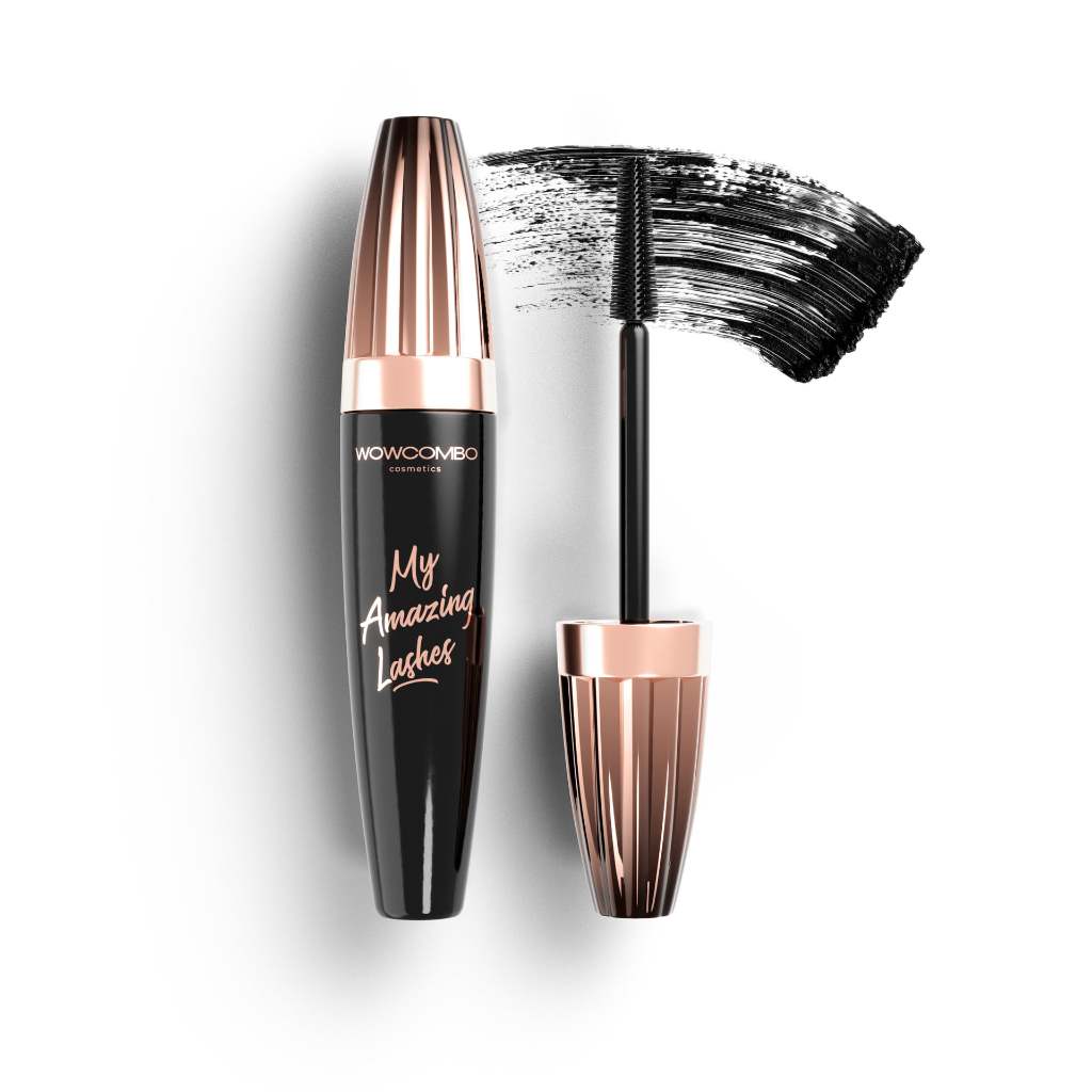 WowCombo My Amazing Lashes Mascara Brown Black Lengthening Volumising Tubing Fibre Gentle