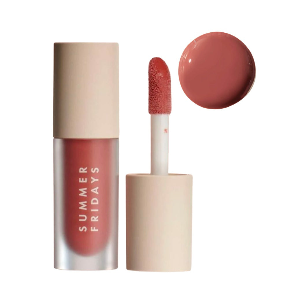 Summer Fridays Dream Lip Oil Tint Rosy Pink Sheer Brown Hydrating Treatment Plumping Gloss