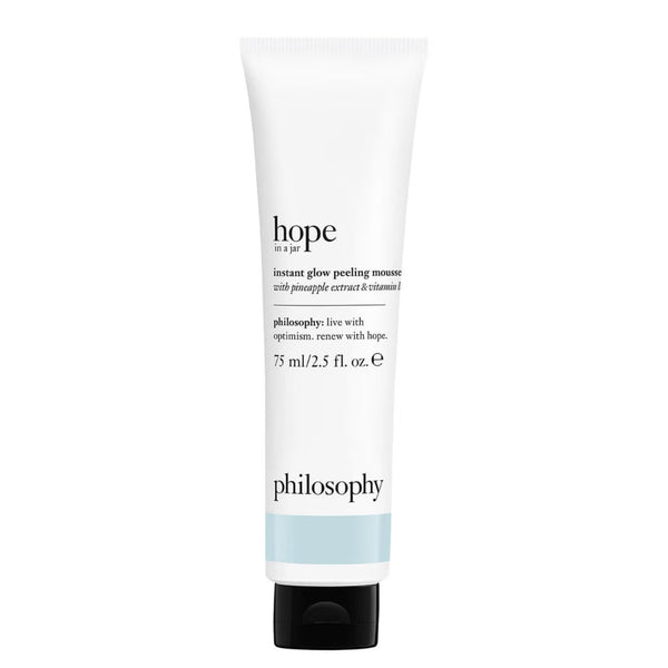Philosophy Hope In A Jar Instant Glow Peeling Mousse Facial Mask Scrub Exfoliator Peel Pineapple Witch Hazel B5 Enzymes