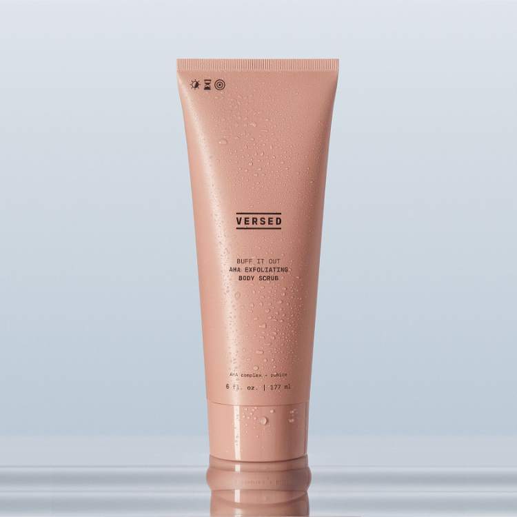 Versed Buff It Out AHA Exfoliating Body Scrub KP Brightening Sensitive