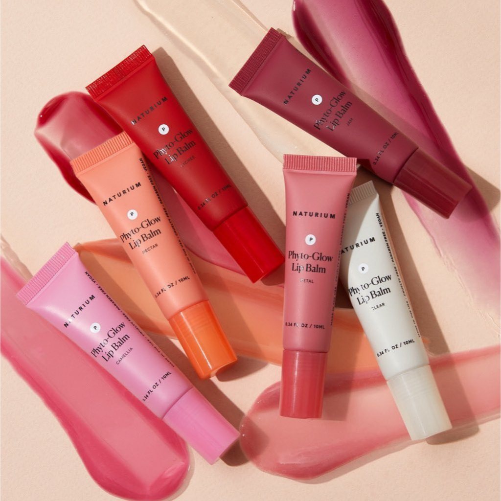 Naturium Phyto-Glow Phyto Glow Clear Tinted Lip Balm Butter Treatment Moisturiser Sheer Gloss Vanilla Pink Squalane