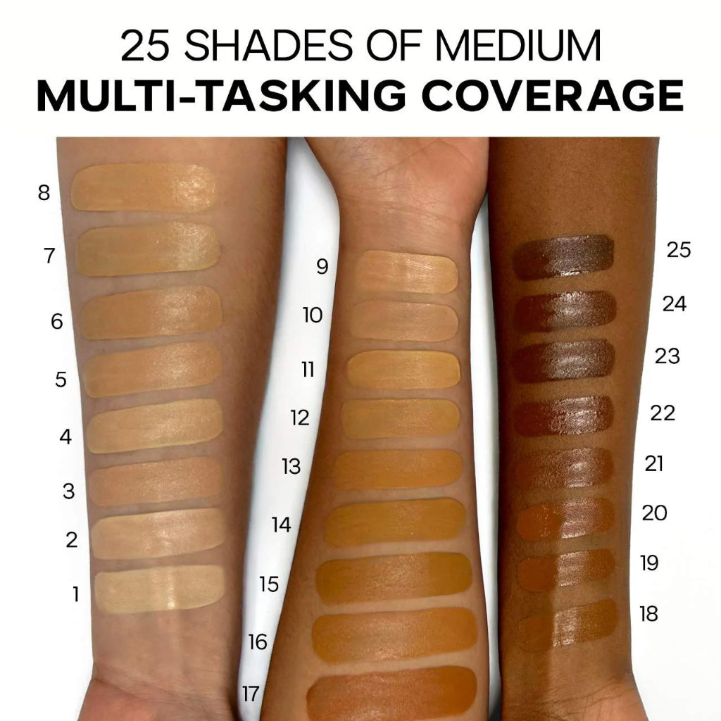 Saie Slip Tint Radiant All Over Cream Liquid Concealer Medium Niacinamide Glycerin Corrector Eye Foundation Base