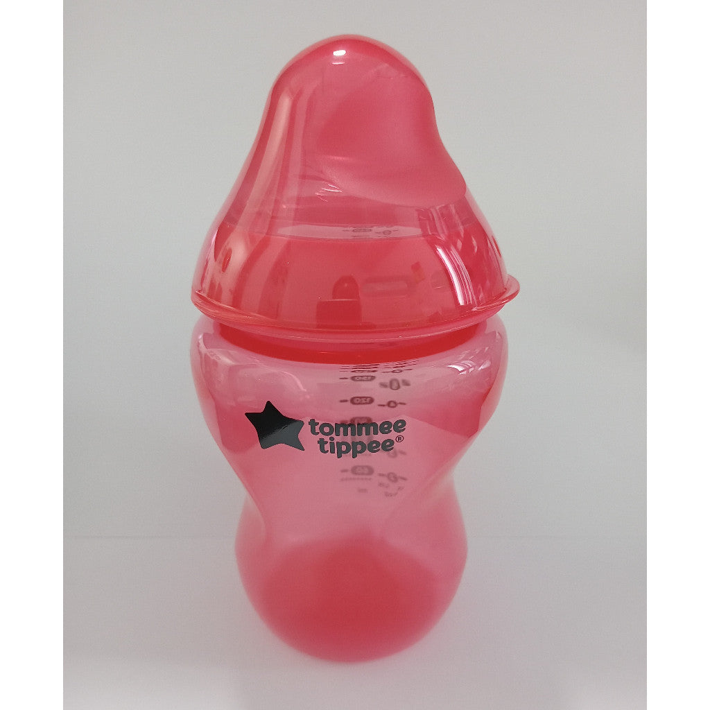 Tommee Tippee Closer to Nature Natural Start Colour Baby Bottle BPA Pack Milk Clear Bottles Set Gift