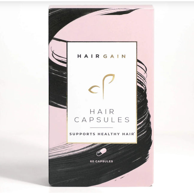 Hair Gain Hair Capsules Collagen Growth Support Supplement Vitamins C Zinc Biotin Skin Nails Halal