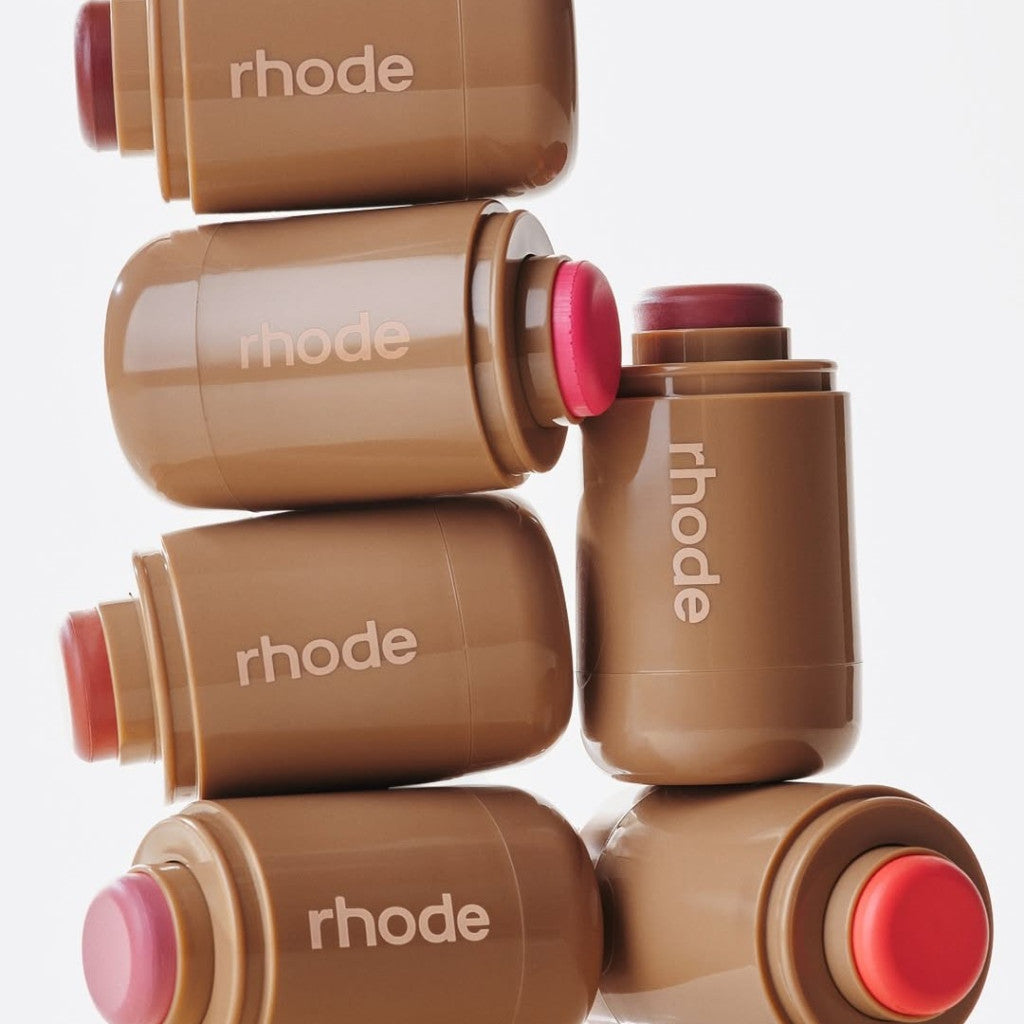 Rhode Pocket Blush Cheeks Lips Piggy Freckle Juice Box Spicy Sleepy Toasted Cream Pink Peach Neutral Coral Travel Stick