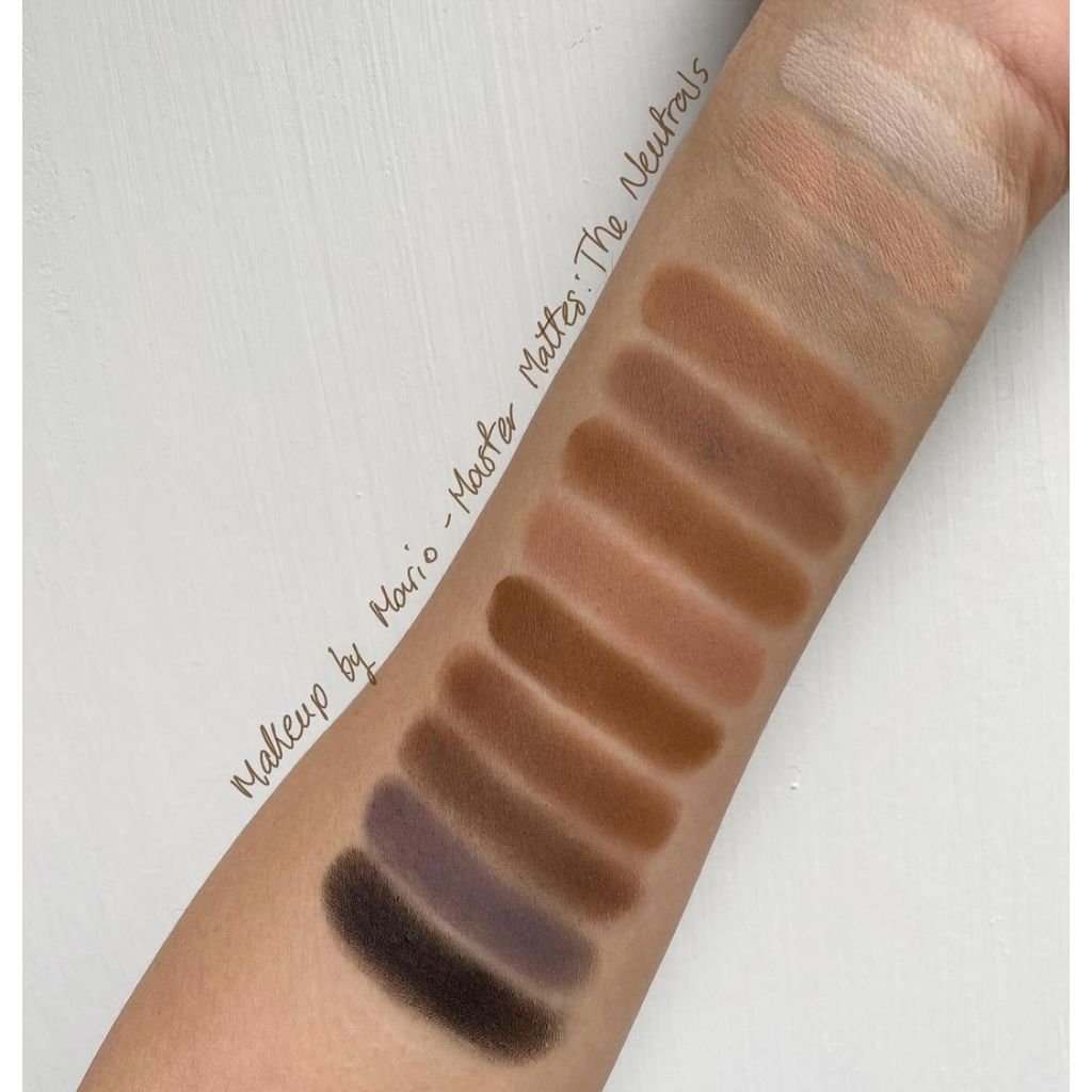 Makeup By Mario Master Mattes Eyeshadow Palette Compact Powder Neutrals Matte Brown Nude Cream Black Warm Neutral