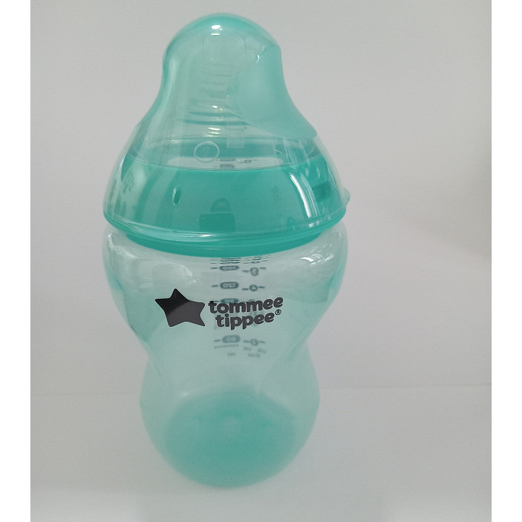 Tommee Tippee Closer to Nature Natural Start Colour Baby Bottle BPA Pack Milk Clear Bottles Set Gift