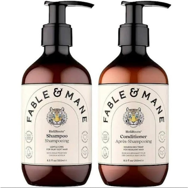Fable Mane HoliRoots Hydrating Shampoo Conditioner Hair Moisturising Coconut Oil Aloe Rich Dry Itchy Cleanser