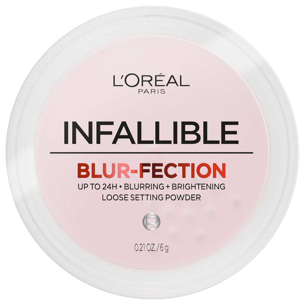 LOreal Paris Infallible Blur-fection Longwear Loose Setting Powder Blurring Baking Brightening Corrector Pores Lines